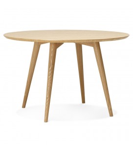 Table ronde bois clair SWEDY style scandinave 120 cm