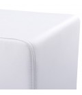 Pouf CUBE de salon en Cuir synthétique (simili) blanche - 