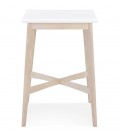 Table haute GALLINA en bois blanc et finition naturelle - 