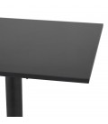 Table haute pliable PENUMBRA carrée noire 68x68 cm - 