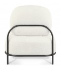 Fauteuil ORSO LOUNGE en tissu bouloché beige - 