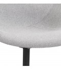 Chaise de bureau avec accoudoirs ASTRA gris clair - 