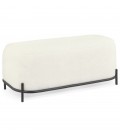 Banquette design ORSO BENCH en tissu bouloché beige - 