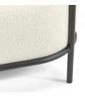 Banquette design ORSO BENCH en tissu bouloché beige - 