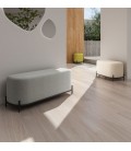 Banquette design ORSO BENCH en tissu bouloché beige - 