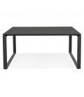 Table de réunion ou bureau bench BAKUS SQUARE noir 140x140 cm - 