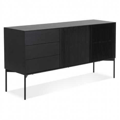 Meuble de rangement design CONVIV en bois noir - 