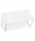 Bureau droit design BAKUS en bois et métal blanc 160x80 cm - 