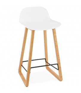 Tabouret snack mi-hauteur MAKI MINI blanc style scandinave