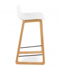 Tabouret snack mi-hauteur MAKI MINI blanc style scandinave - 