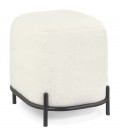 Pouf ORSO ONE en tissu bouloché beige - 