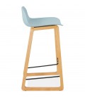 Tabouret snack mi-hauteur MAKI MINI bleu style scandinave - 