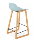 Tabouret snack mi-hauteur MAKI MINI bleu style scandinave - 