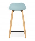 Tabouret snack mi-hauteur MAKI MINI bleu style scandinave - 