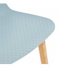 Tabouret snack mi-hauteur MAKI MINI bleu style scandinave - 