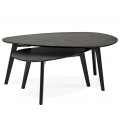 Tables gigognes design STOKOLM en bois noir - 