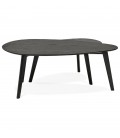 Tables gigognes design STOKOLM en bois noir - 