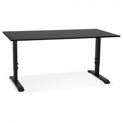 Bureau réglable en hauteur OSMOSE noir 160x80 cm - 