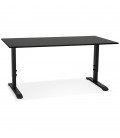 Bureau réglable en hauteur OSMOSE noir 160x80 cm - 