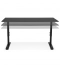 Bureau réglable en hauteur OSMOSE noir 160x80 cm - 