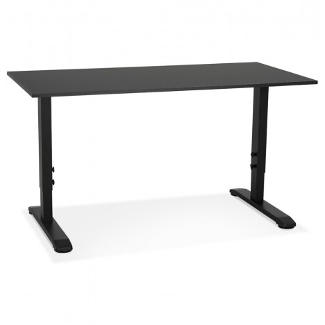 Bureau réglable en hauteur OSMOSE noir 140x70 cm - 