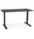 Bureau réglable en hauteur OSMOSE noir 140x70 cm - 