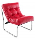 Fauteuil lounge LOFT rouge - 