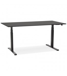 Bureau assis debout électrique TRONIK noir 140x70 cm