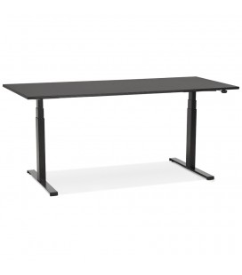 Bureau ergonomique électrique TRONIK noir 160x80 cm