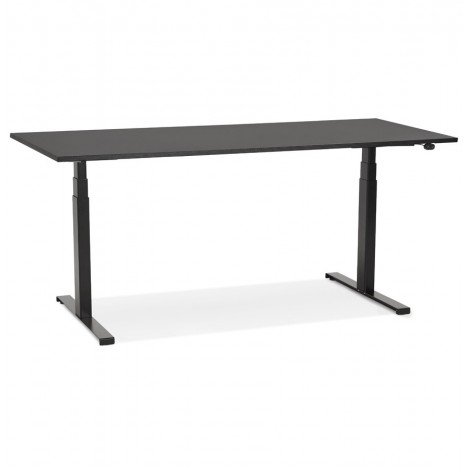 Bureau ergonomique électrique TRONIK noir 160x80 cm - 