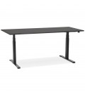 Bureau ergonomique électrique TRONIK noir 160x80 cm - 