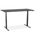 Bureau ergonomique électrique TRONIK noir 160x80 cm - 