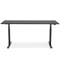 Bureau ergonomique électrique TRONIK noir 160x80 cm - 