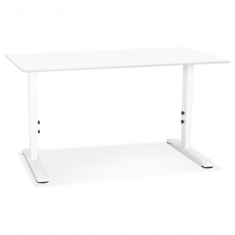 Bureau réglable en hauteur OSMOSE blanc 140x70 cm - 