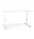 Bureau réglable en hauteur OSMOSE blanc 140x70 cm - 