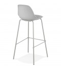 Tabouret de bar COOKIE gris style industriel - 