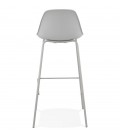 Tabouret de bar COOKIE gris style industriel - 