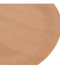 Table d'appoint design TSUNAMI blanc en bois et métal - 