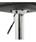 Tabouret de bar design ALTO en similicuir noir - 