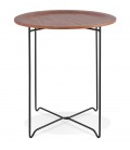 Table d'appoint design TSUNAMI noire style industriel - 