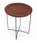 Table d'appoint design TSUNAMI noire style industriel - 