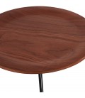 Table d'appoint design TSUNAMI noire style industriel - 