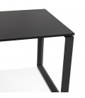 Bureau d'angle design BAKUS en bois et métal noir 160 cm - 