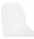 Chaise de bureau moderne MAGELLAN blanche sur roulettes - 