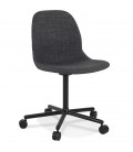 Chaise de bureau POLARIS gris foncé sur roulettes - 