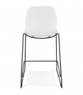 Tabouret snack mi-hauteur BERLIN MINI blanc empilable moderne - 