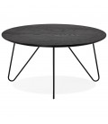 Table basse design PLUTO noire style industriel - 