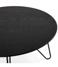 Table basse design PLUTO noire style industriel - 