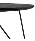 Table basse design PLUTO noire style industriel - 