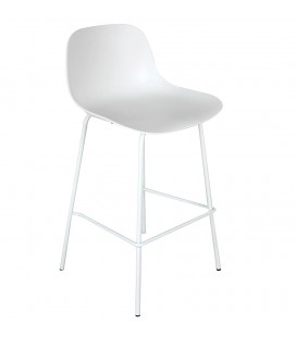 Tabouret snack mi-hauteur GRANO MINI blanc intérieur ou extérieur